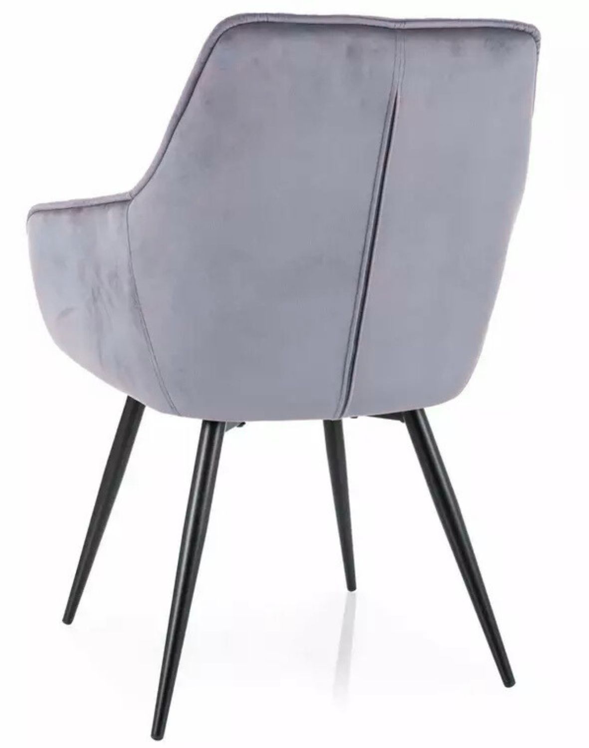 krzeslo lilia velvet szary