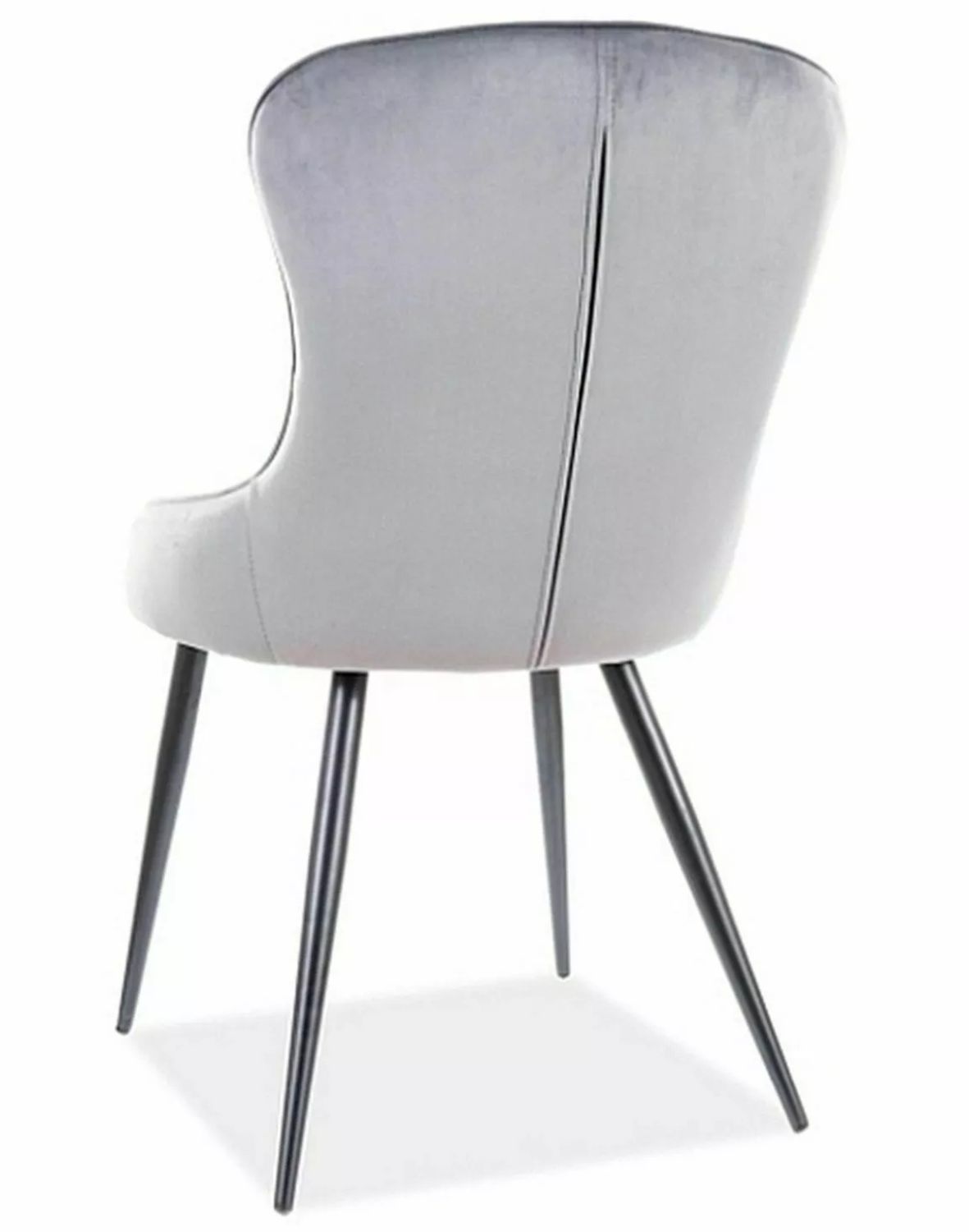 krzeslo lotus velvet szare