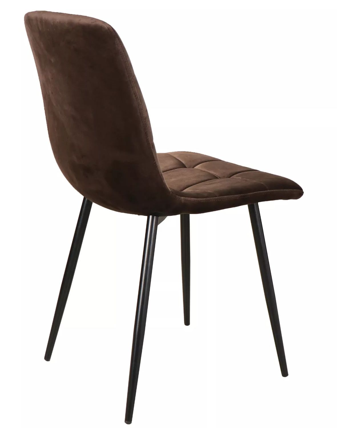 krzeslo mila velvet brazowe