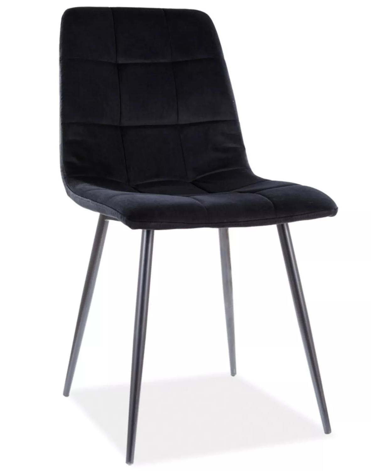krzeslo mila velvet czarne