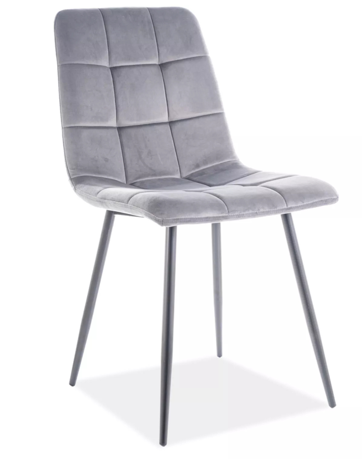krzeslo mila velvet szare