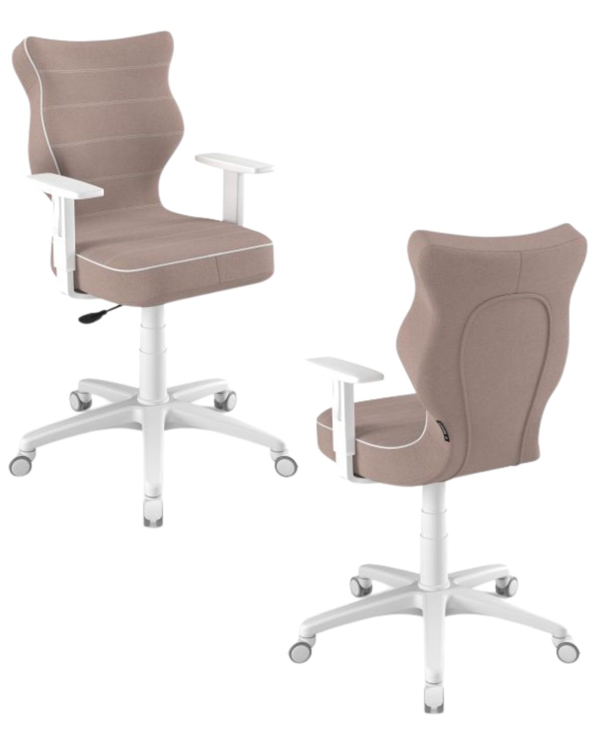 Krzesło młodzieżowe Duo, biała podstawa, rozmiar 6, wzrost 159-188 cm