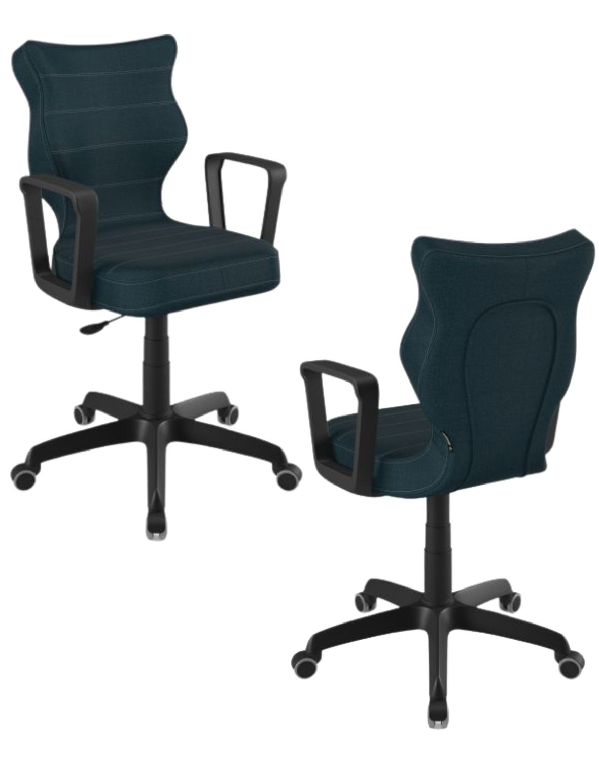 Krzesło młodzieżowe Entelo Norm, Czarna Podstawa, Rozmiar 5 (wzrost 146 - 176,5 cm)