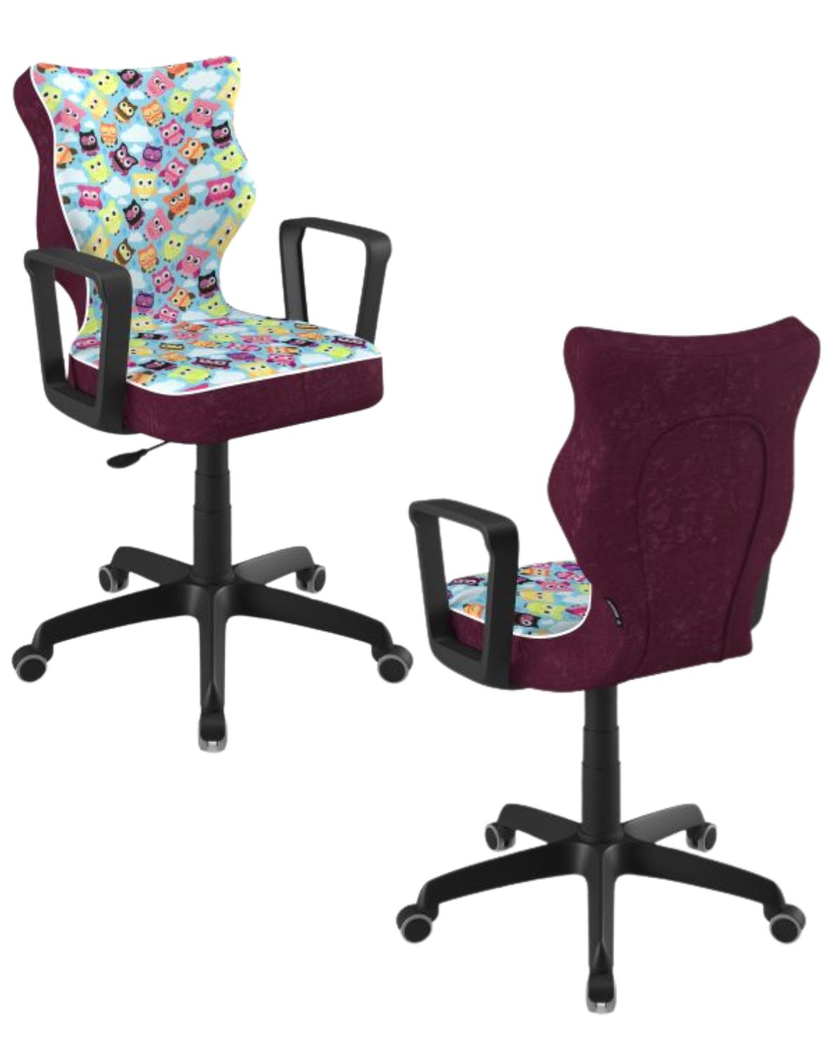 Krzesło młodzieżowe Entelo Norm, Czarna Podstawa, Rozmiar 5 (wzrost 146 - 176,5 cm)