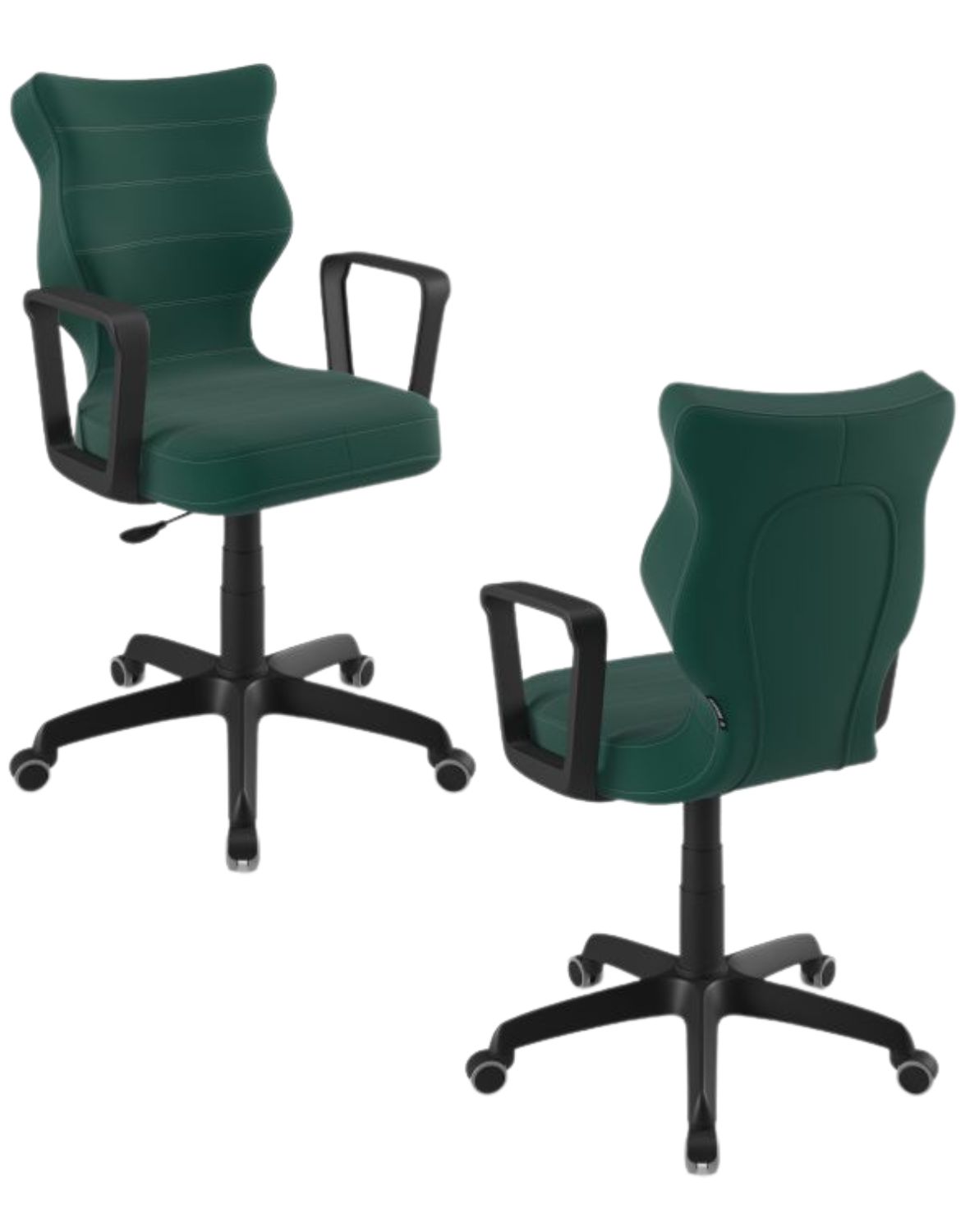 Krzesło młodzieżowe Entelo Norm, Czarna Podstawa, Rozmiar 5 (wzrost 146 - 176,5 cm)