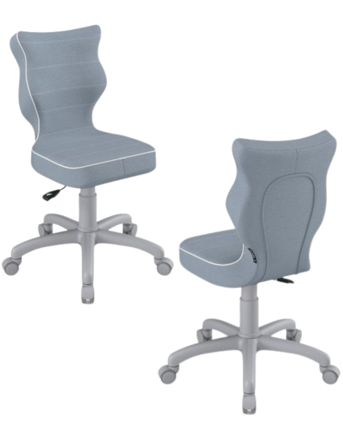 Krzesło dziecięce obrotowe Petit 159 -188 cm Szara Podstawa