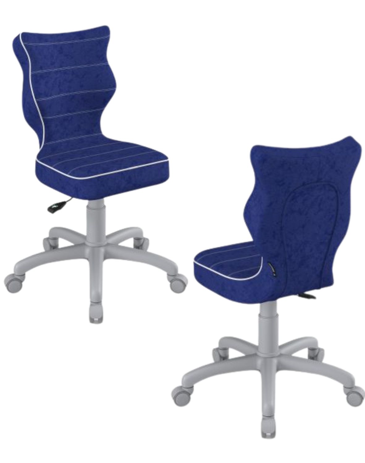 Krzesło dziecięce obrotowe Petit 159 -188 cm Szara Podstawa