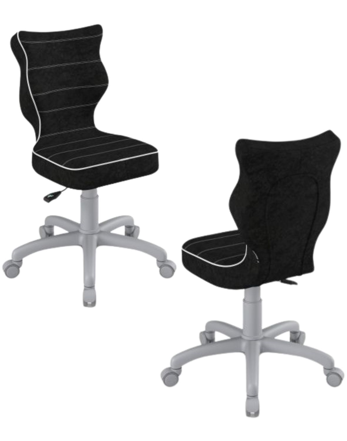 Krzesło dziecięce obrotowe Petit 159 -188 cm Szara Podstawa