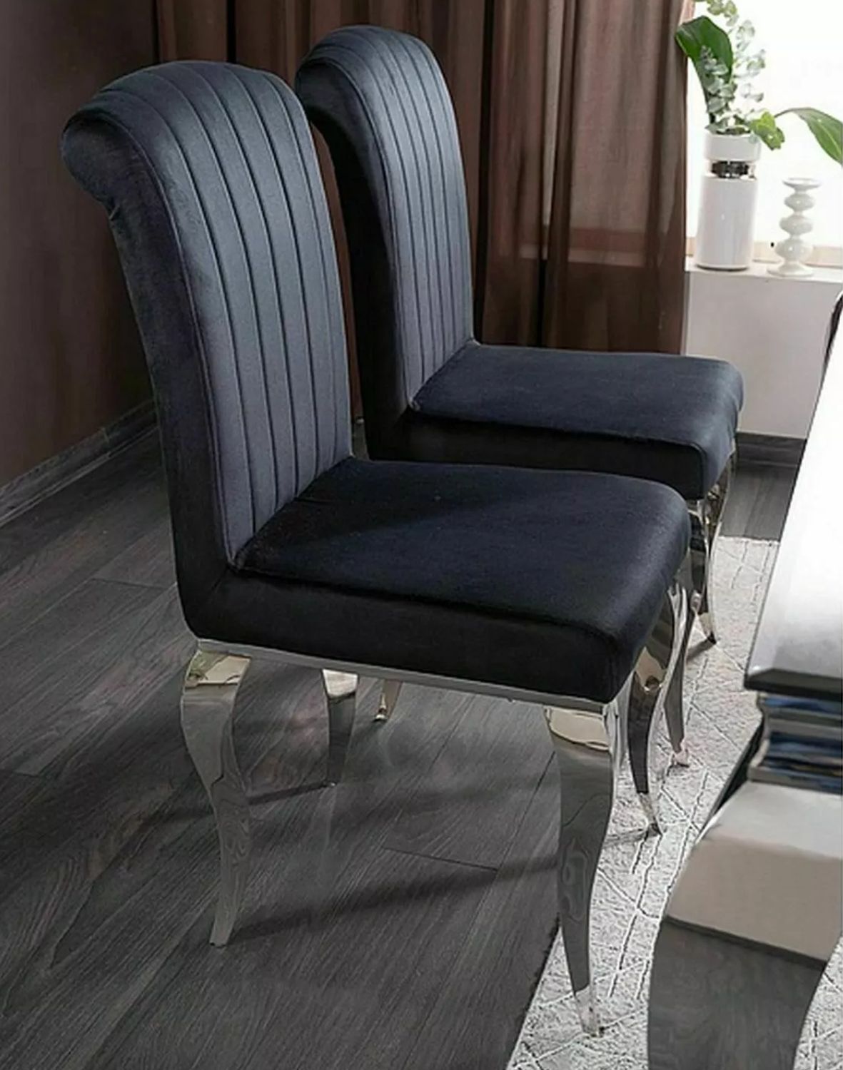 prince velvet czarny chrome