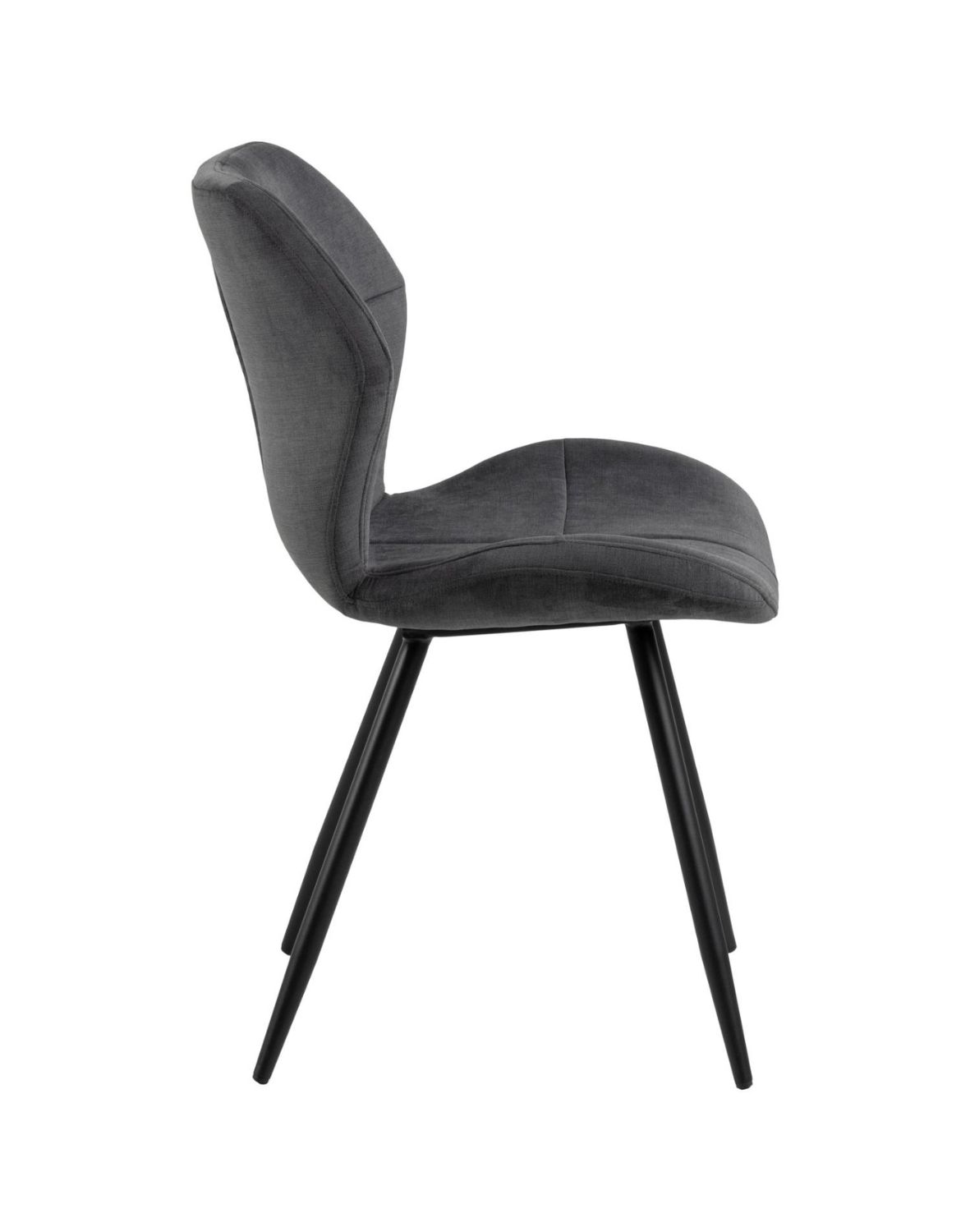 krzesło tapicerowane do jadalni petry grafitowe 92651