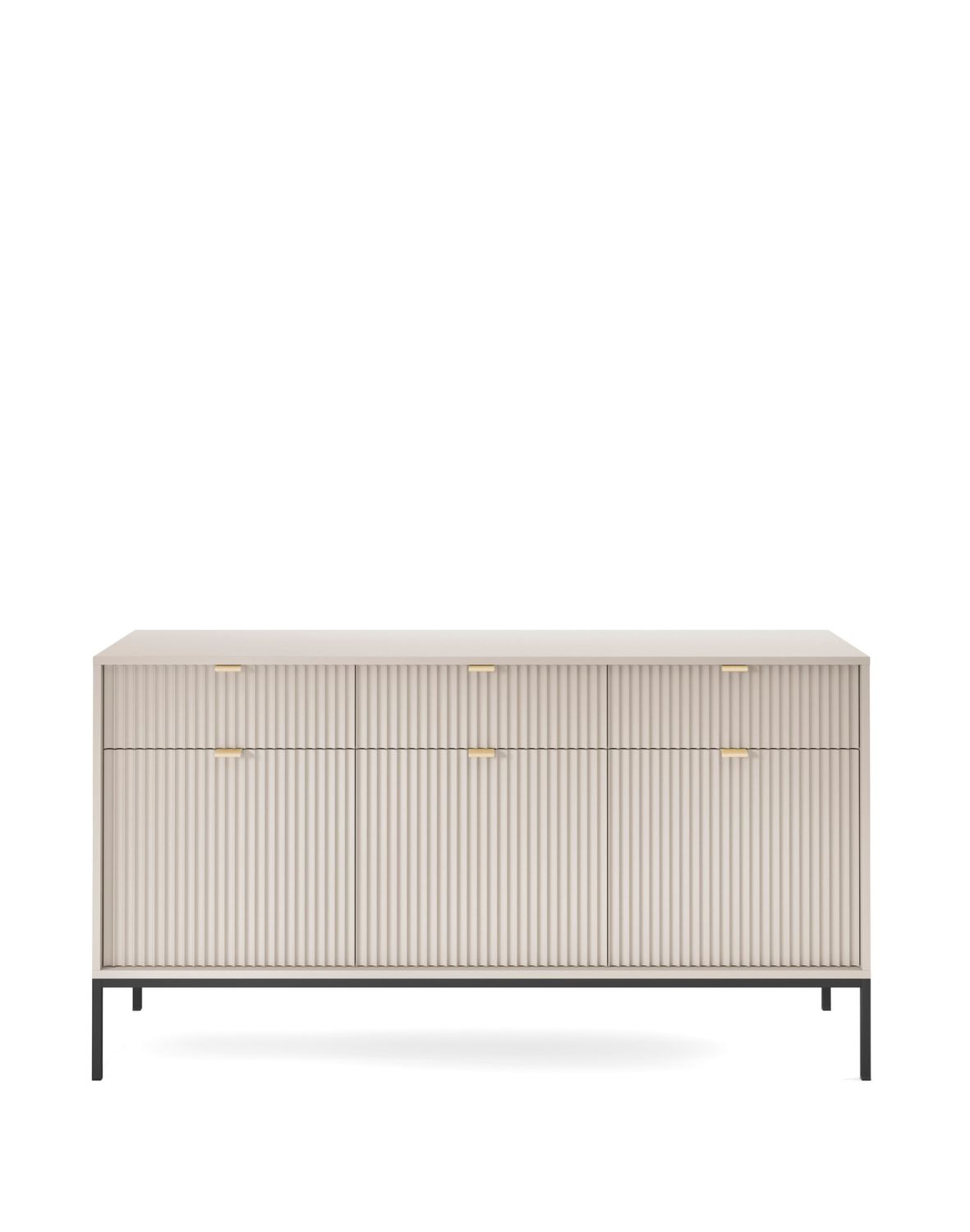 komoda ryflowana nova kaszmir z szufladami (ksz154)