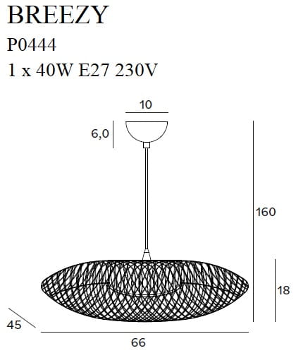 Lampa wisząca Breezy PO444