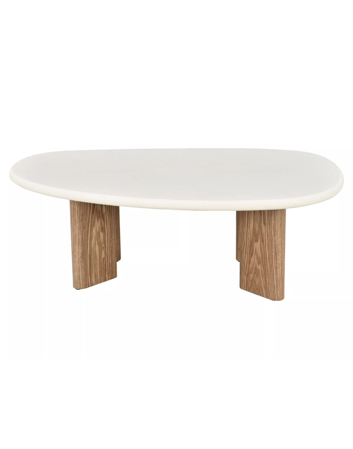 Niska ława Alpen ecru, dąb 130 cm