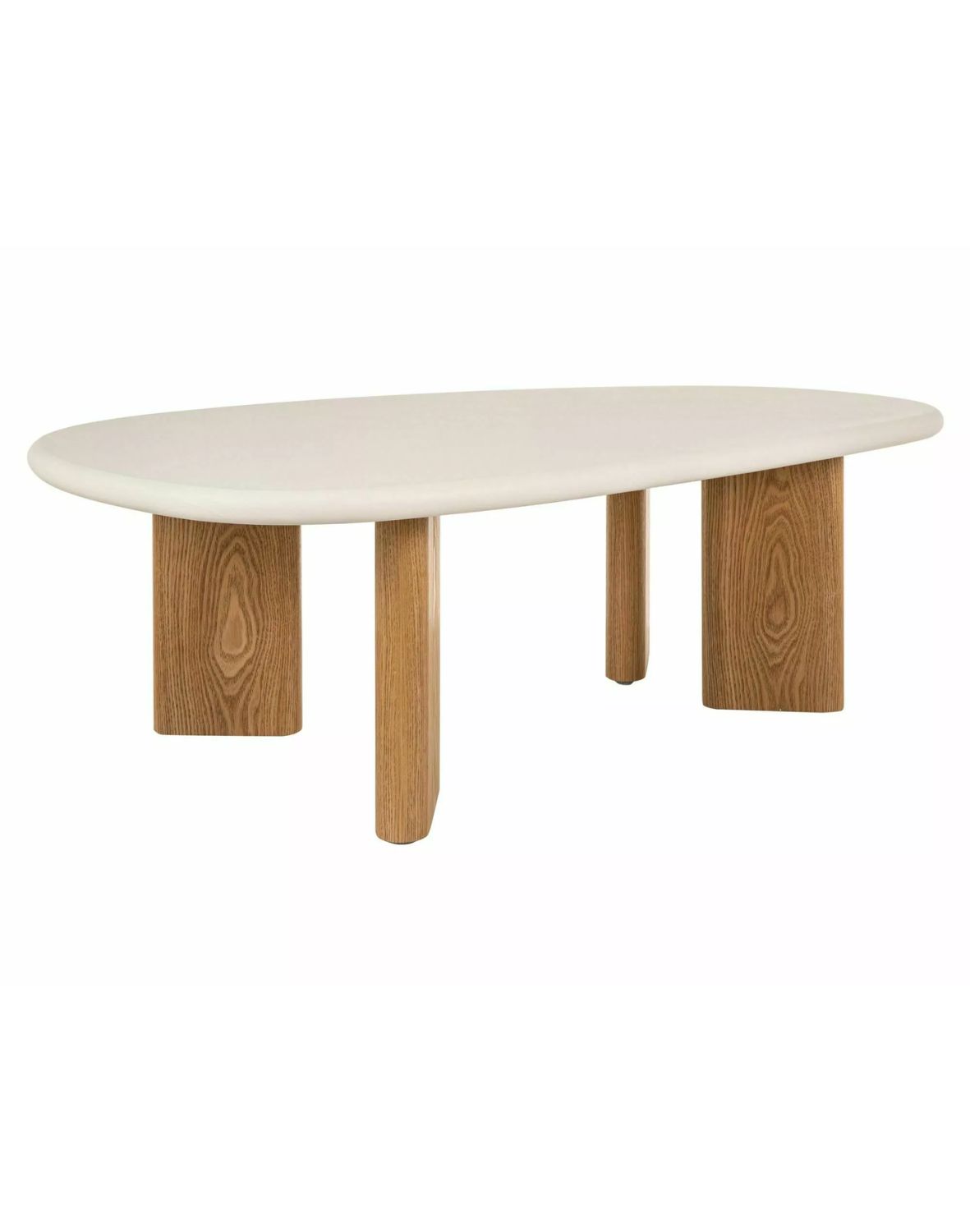 Niska ława Alpen ecru, dąb 130 cm