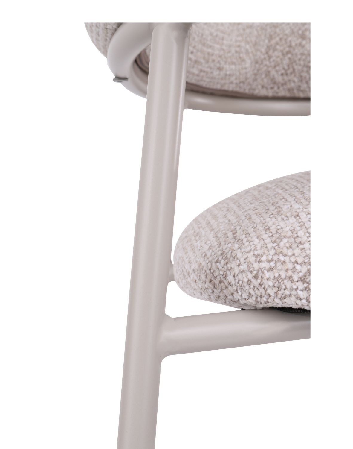 hoker do kuchni z podnóżkiem livia, beżowy/kaszmir