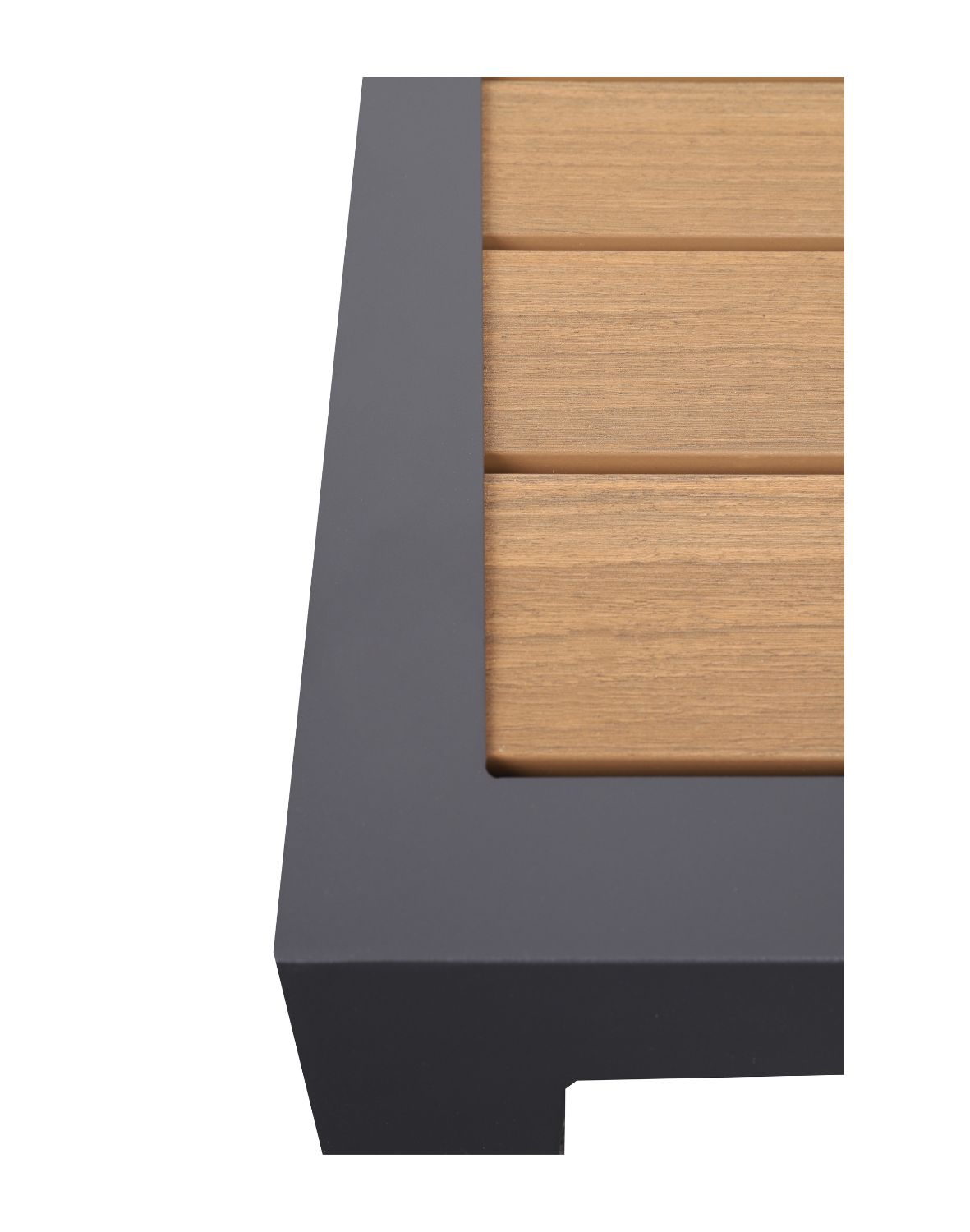 narożnik ogrodowy lorato grey 5-osobowy ze stolikiem – aluminium, szary