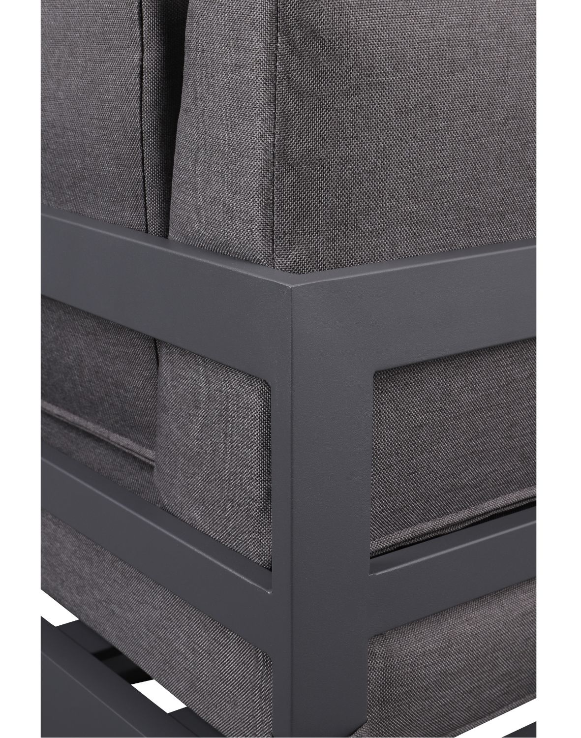 narożnik ogrodowy lorato grey 5-osobowy ze stolikiem – aluminium, szary