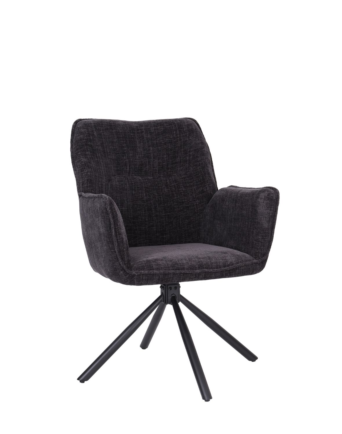 krzesło obrotowe z podłokietnikami lozano, czarne (s2417)