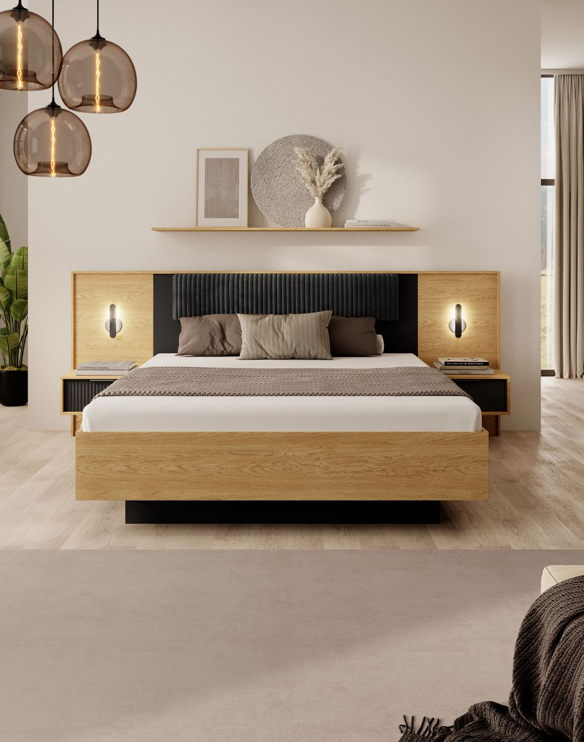 łóżko drewniane 160x200 baltic