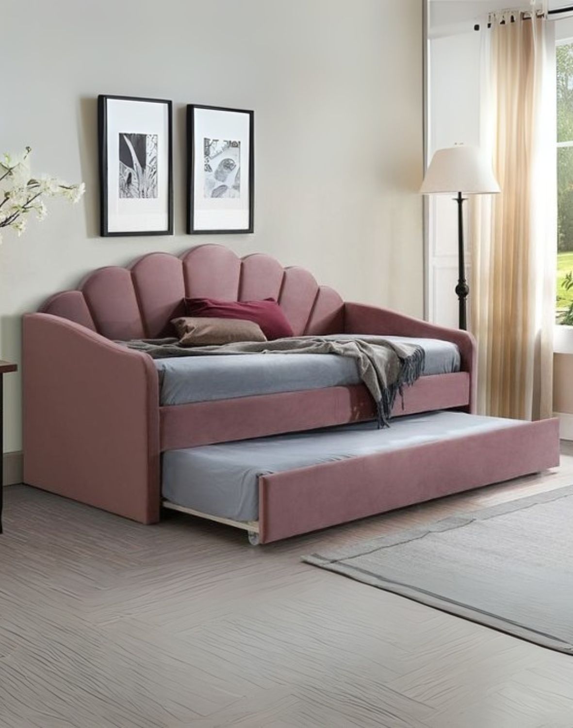 lozko bella velvet bluvel 52 antyczny roz