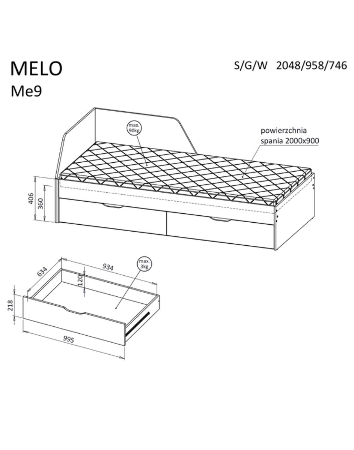 lozko-mlodziezowe-melo-me9