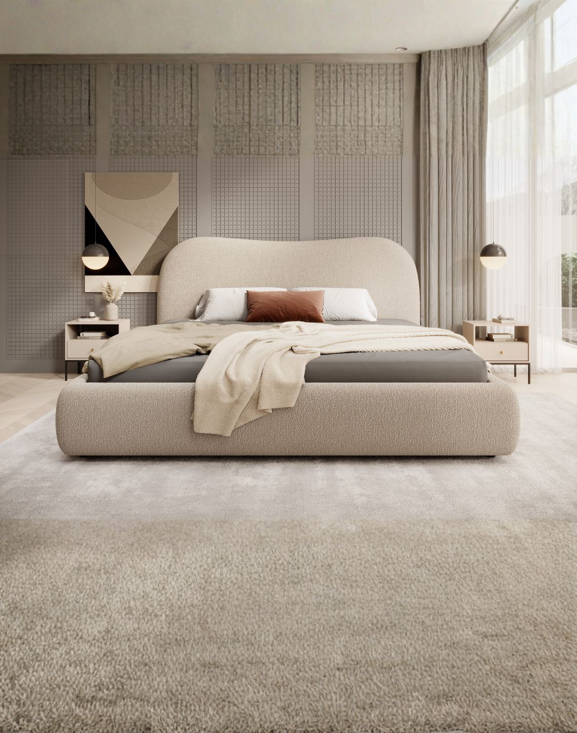 łóżko tapicerowane z pojemnikiem rosario