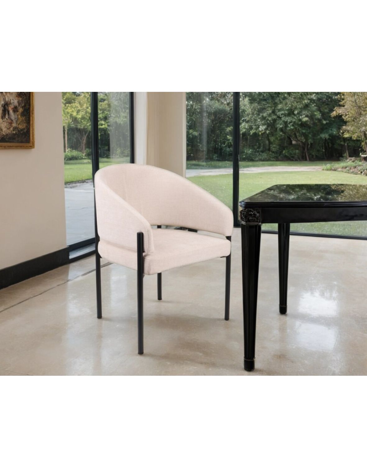 krzesło do jadalni lugano, beżowe