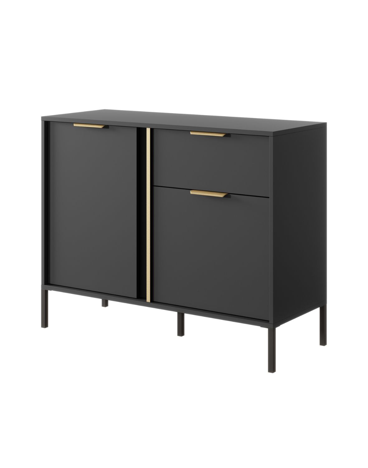 mała komoda czarna lars d