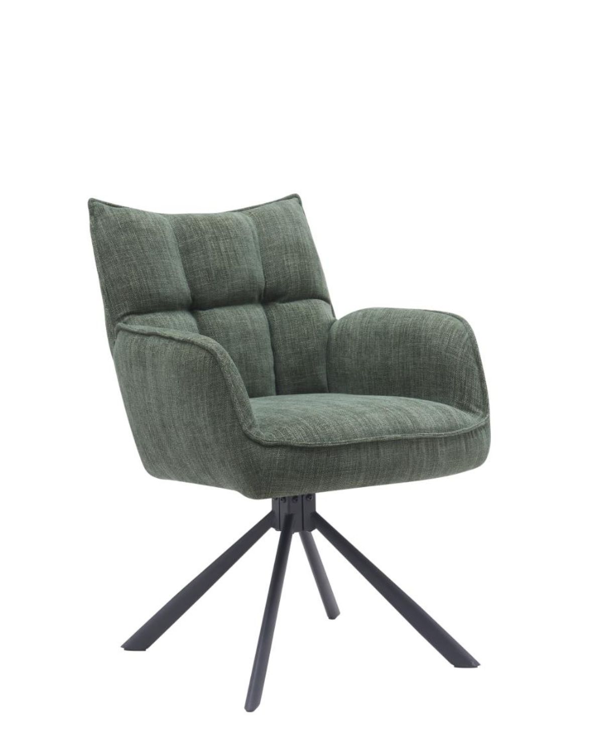 Krzesło obrotowe Marilla z podłokietnikami (51080005), zielone