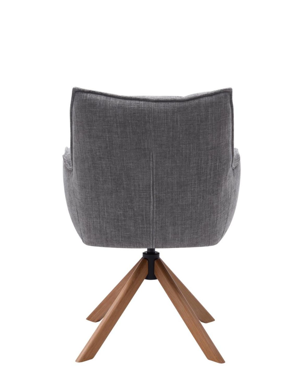 krzesło obrotowe marilla, drewniane nogi, szare (53240003)