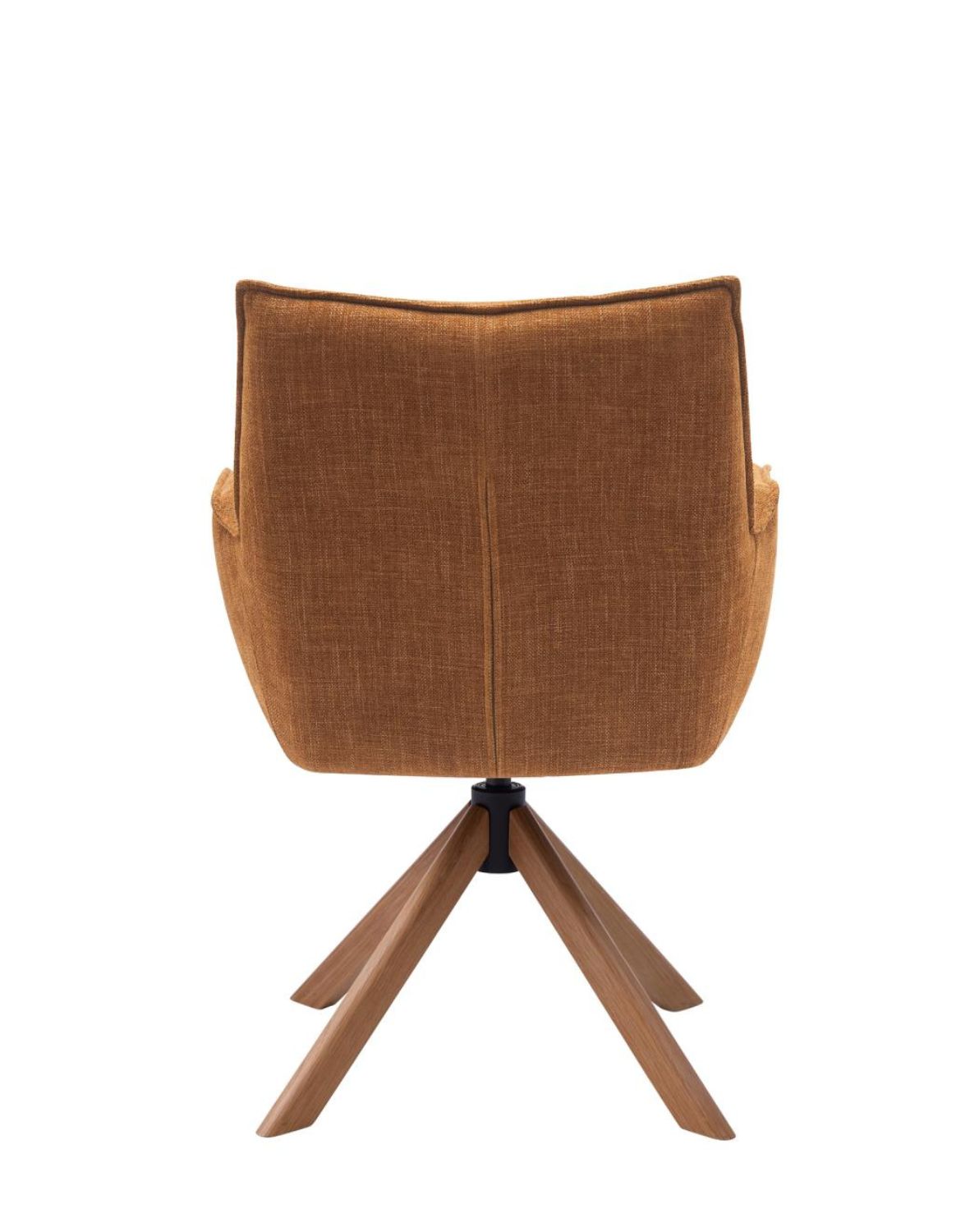 krzesło obrotowe marilla, drewniane nogi, rude (53240002)