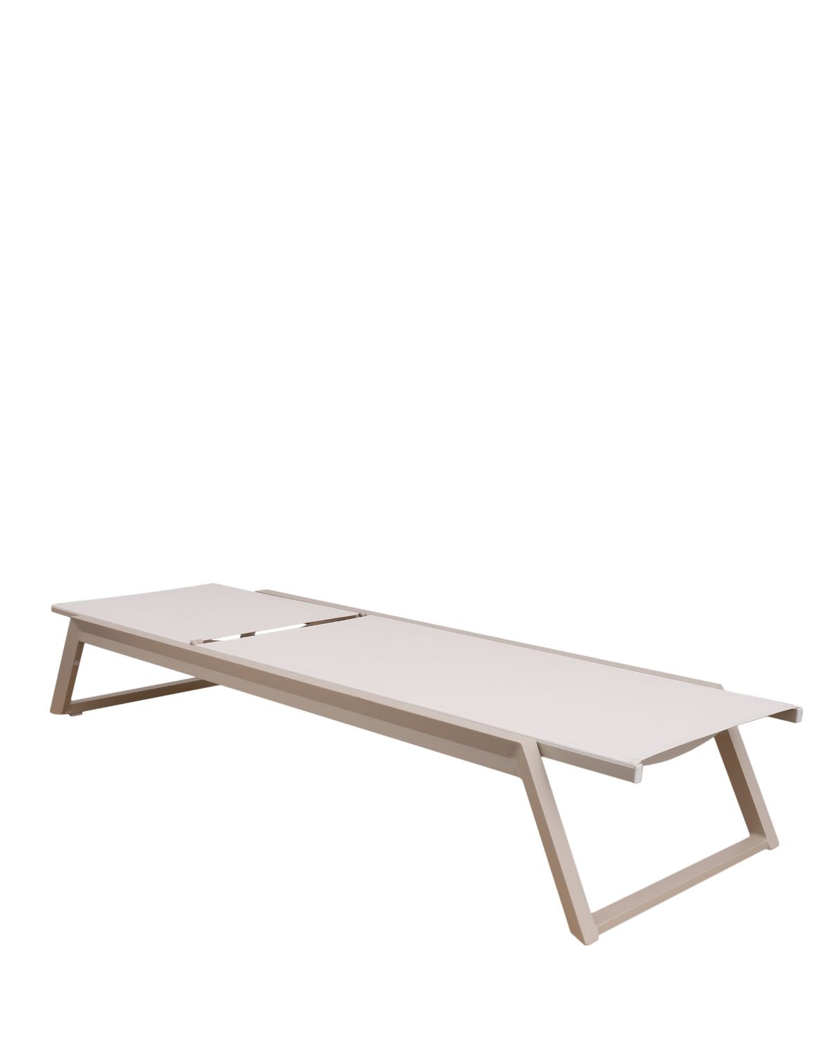 leżak ogrodowy mark, rozkładany, aluminium, ivory/beż