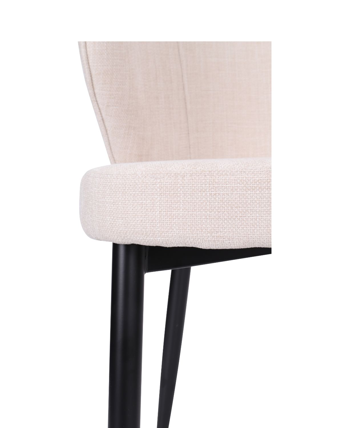 krzesło do jadalni meg black, beżowe