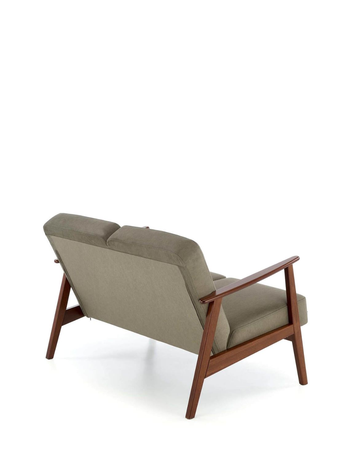 sofa dwuosobowa do salonu milano 2S, retro, oliwkowa