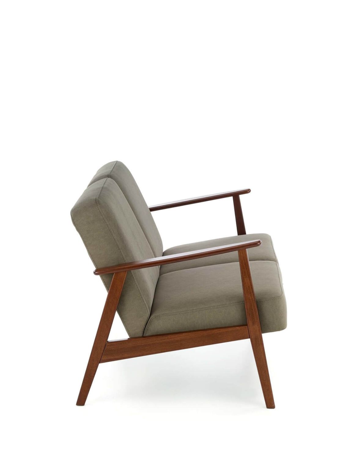 sofa dwuosobowa do salonu milano 2S, retro, oliwkowa