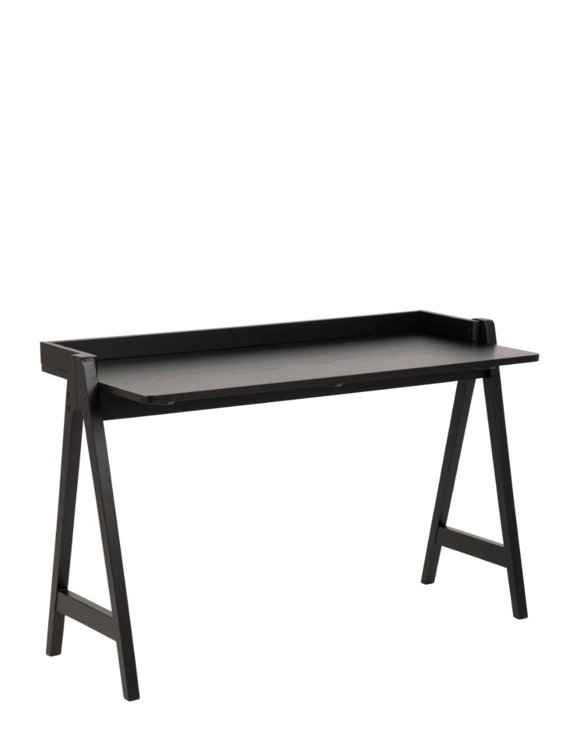 designerskie biurko miso, czarne, fornir dębowy (85597)