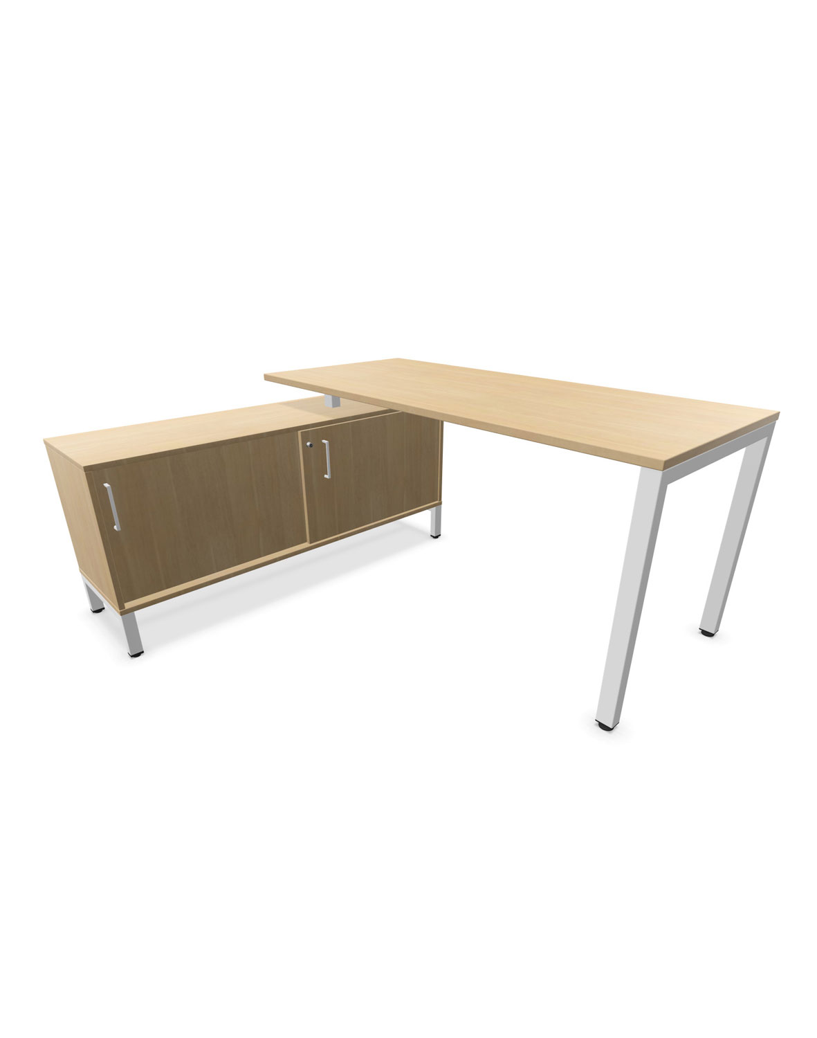 biurko 4-L 160 cm z sideboardem