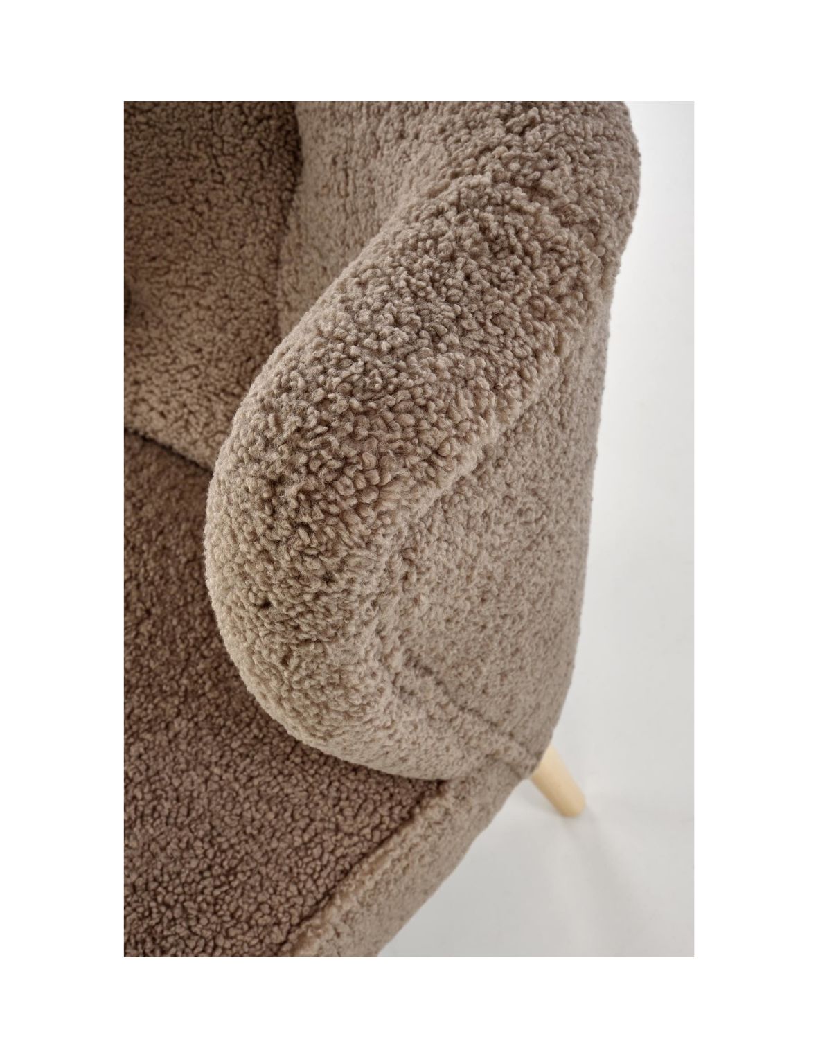 fotel wypoczynkowy mocca, brązowy