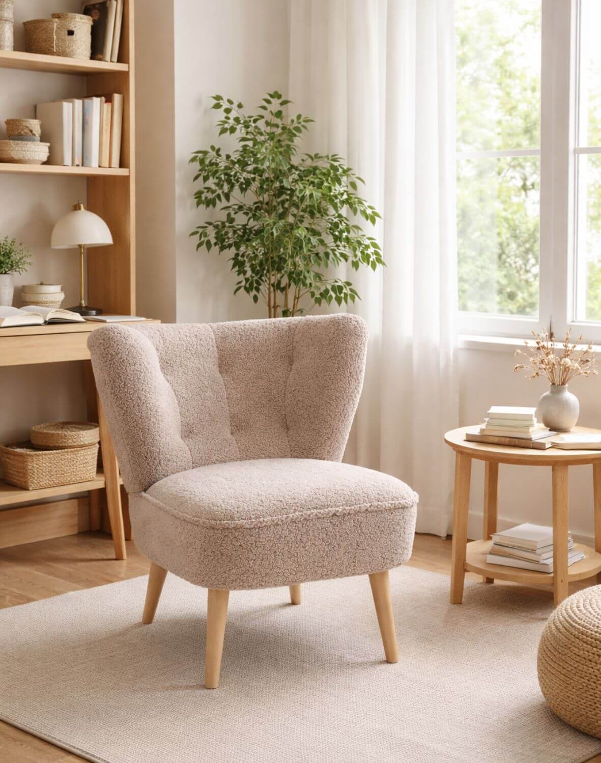 fotel wypoczynkowy mocca, cappucino