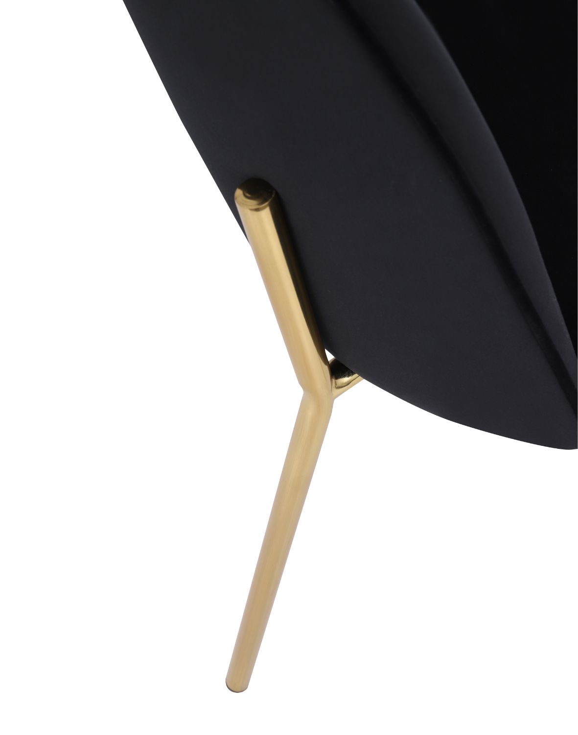 krzesło do jadalni molly gold, czarny welwet (108-77)