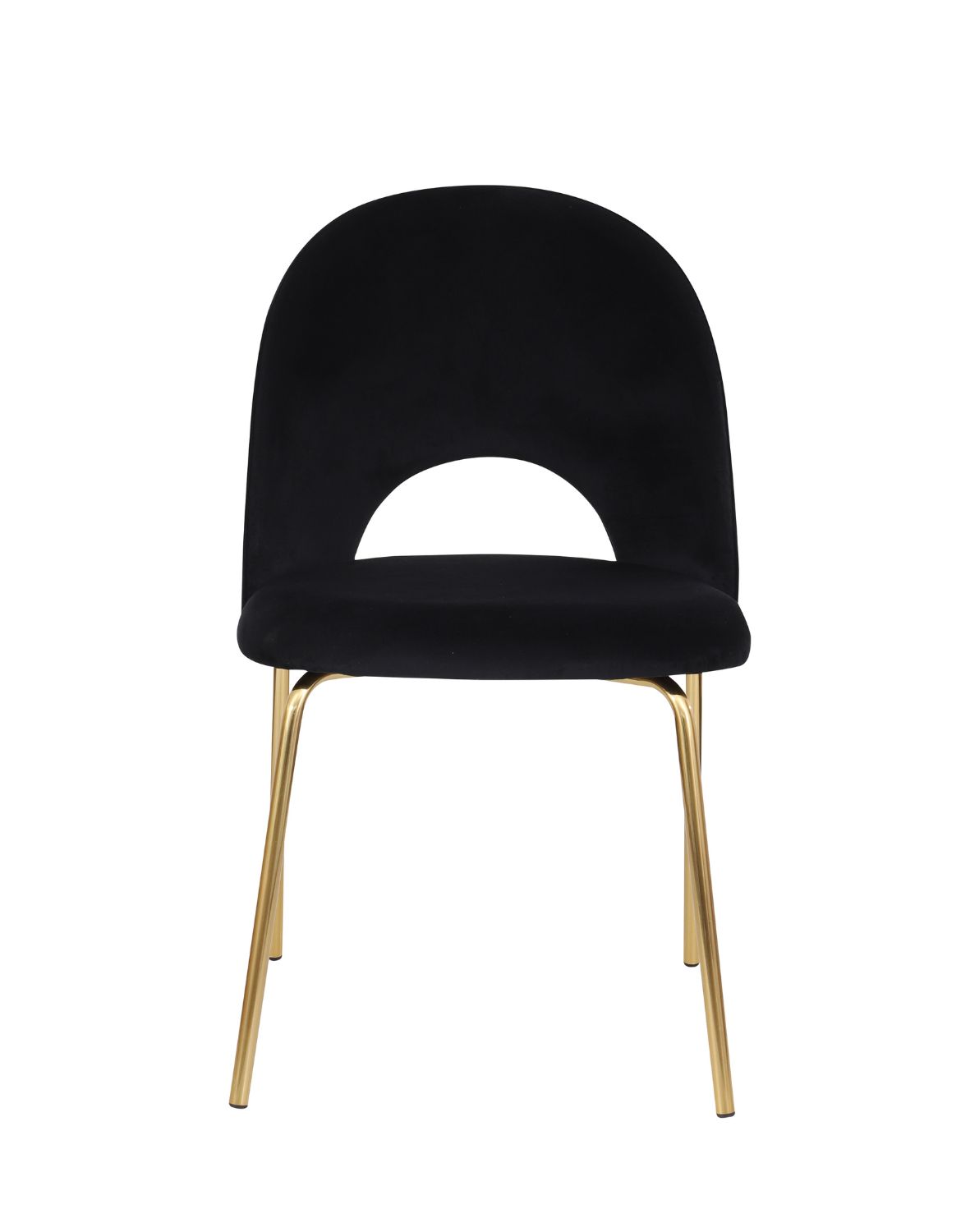 krzesło do jadalni molly gold, czarny welwet (108-77)