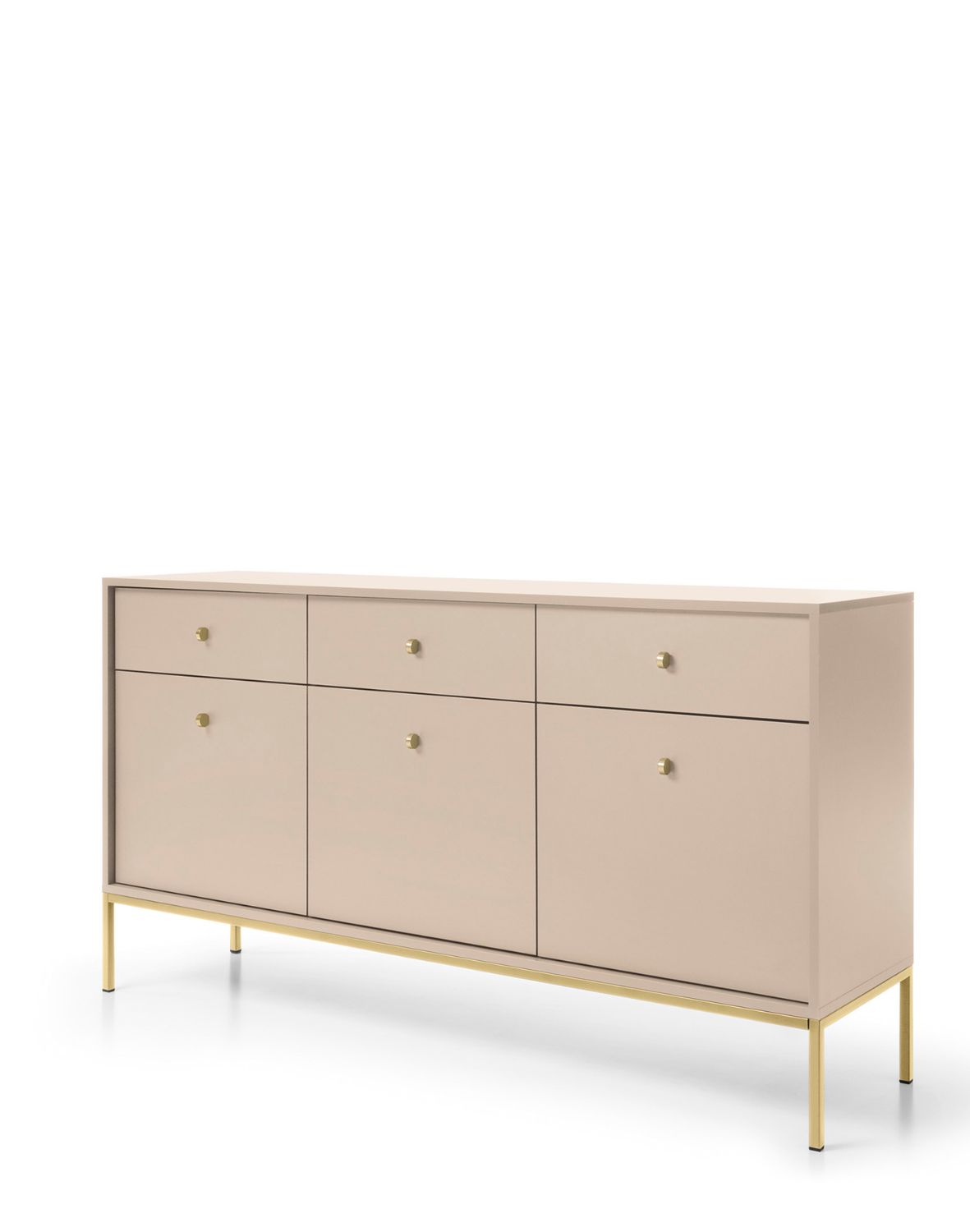 komoda Mono z szufladami (mksz154), beige/gold