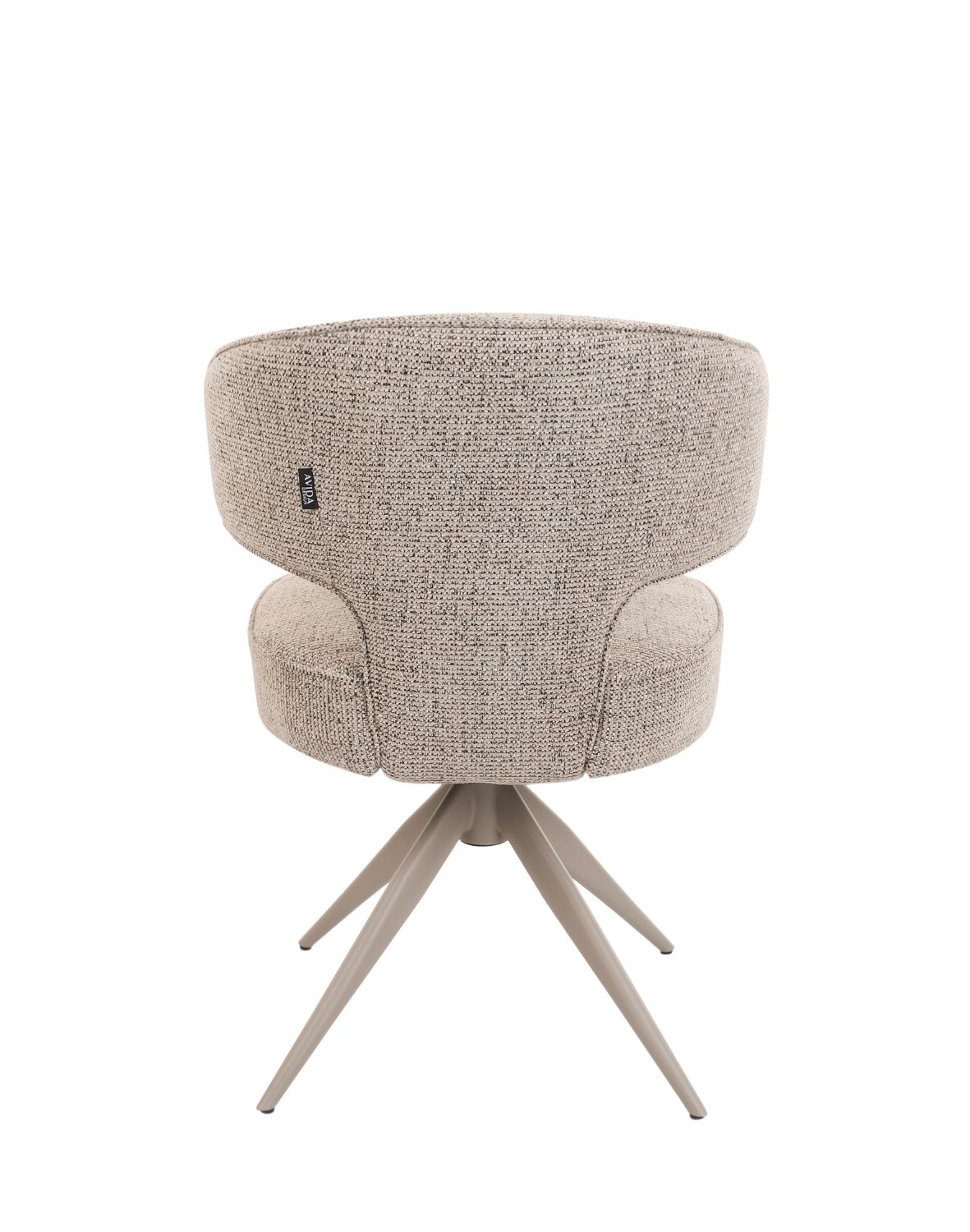 krzesło nami n33, obrotowe 360° z funkcją powrotu, cashmere/coffee