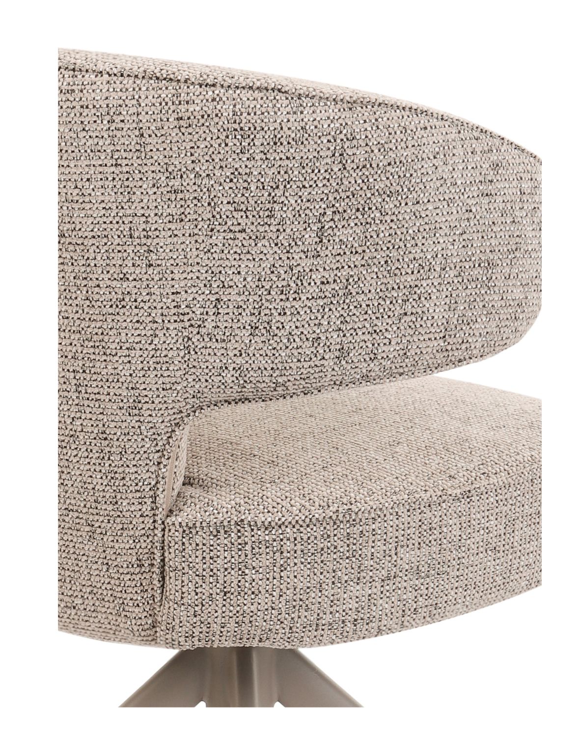 krzesło nami n33, obrotowe 360° z funkcją powrotu, cashmere/coffee