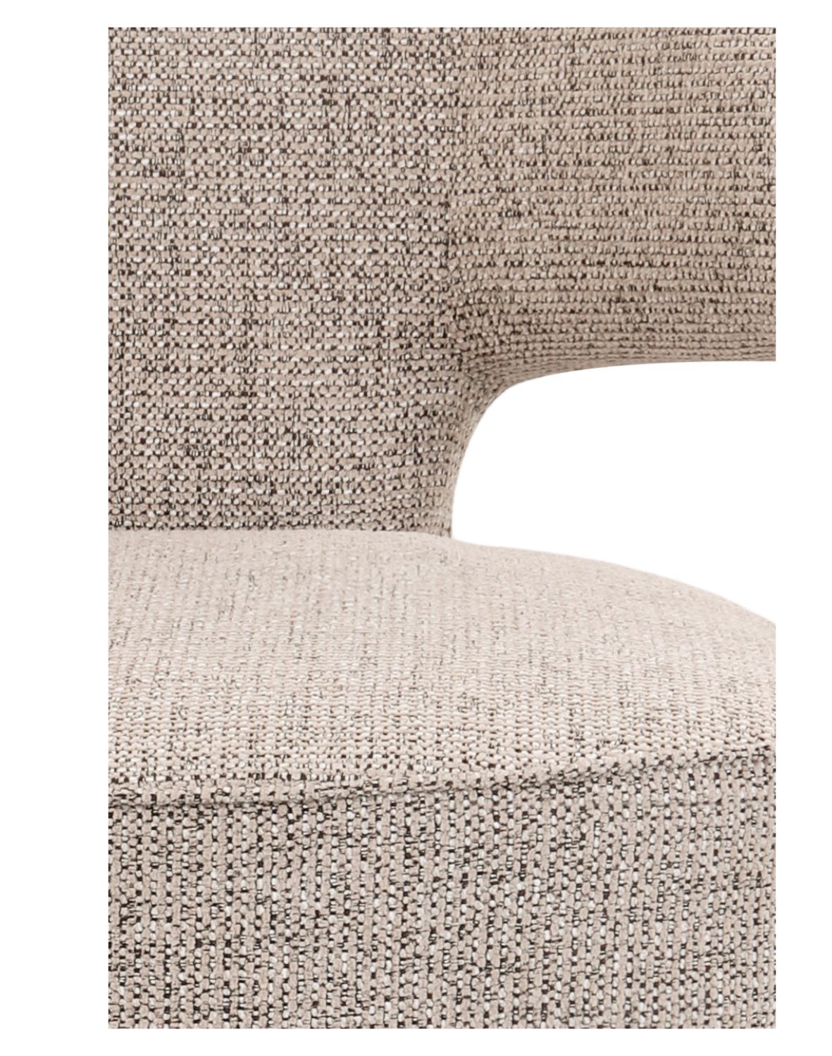 krzesło nami n33, obrotowe 360° z funkcją powrotu, cashmere/coffee