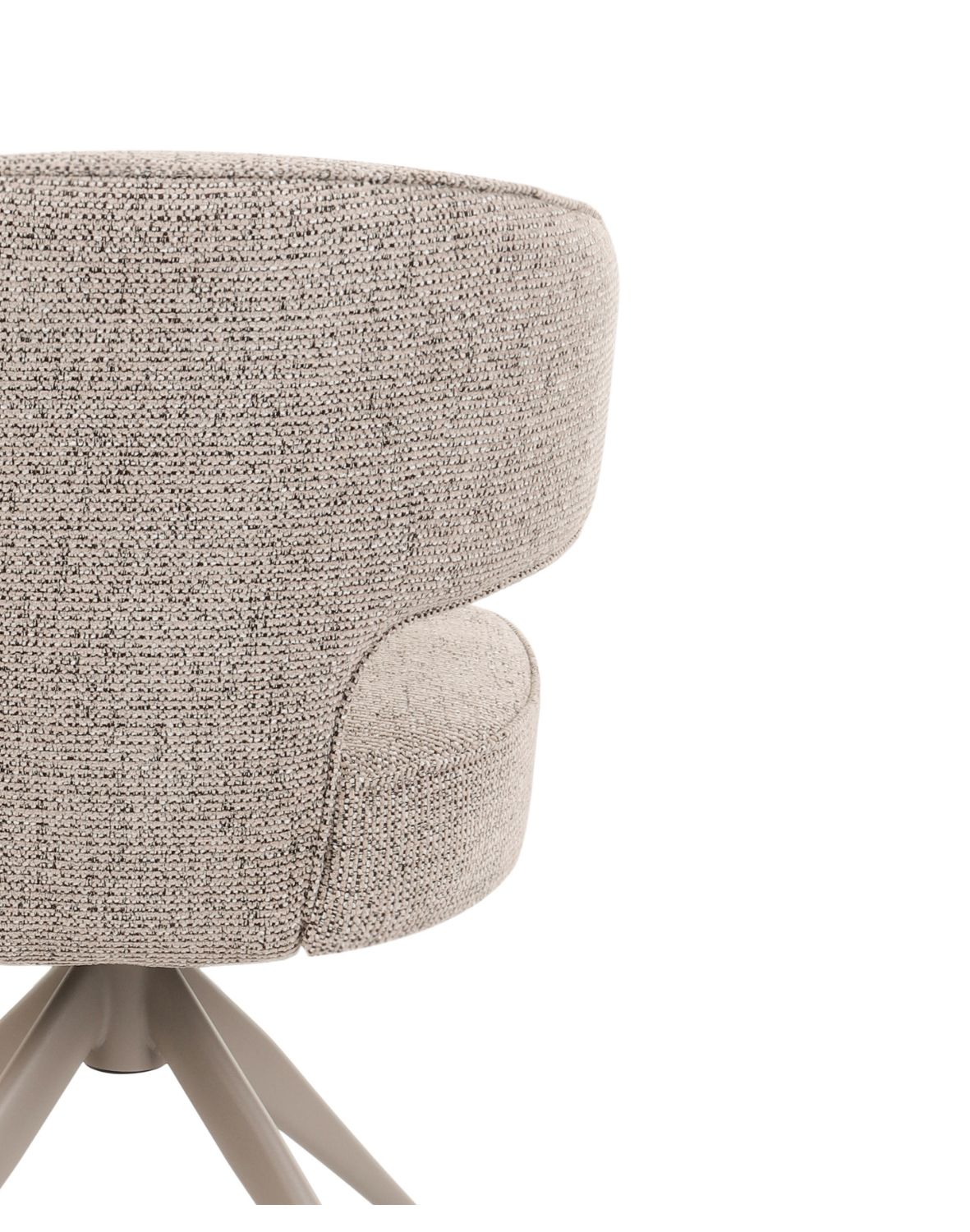 krzesło nami n33, obrotowe 360° z funkcją powrotu, cashmere/coffee