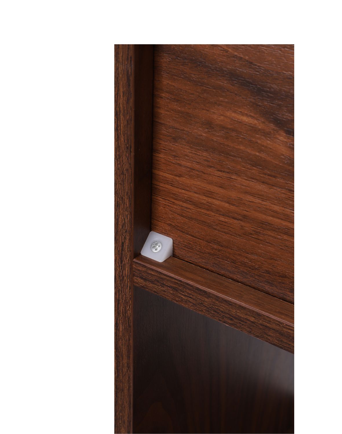 regał nevada ciemny dąb z szarymi drzwiczkami 110 cm (BS02)