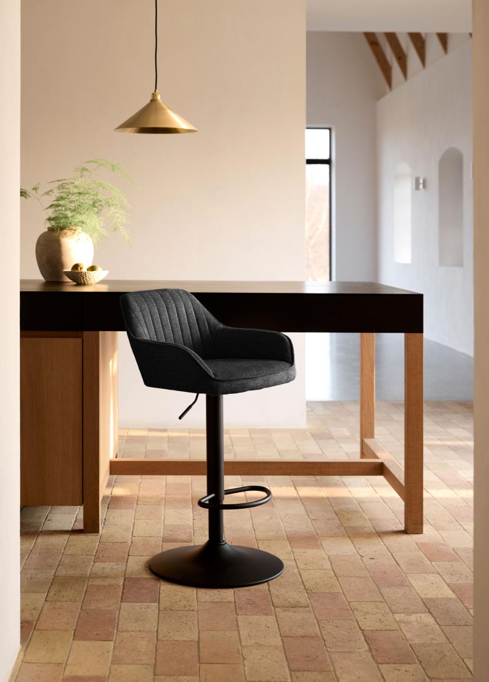 hoker nolan, obrotowy, z regulacją wysokości, szary (50830001)