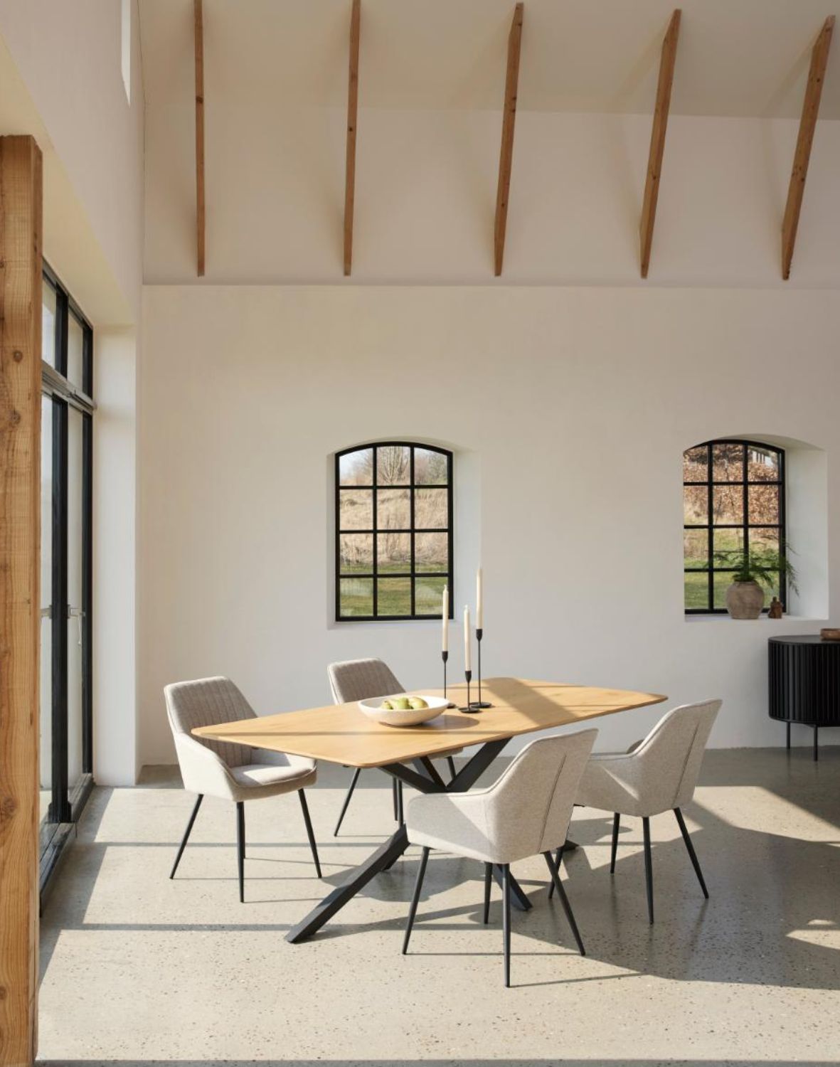 krzesło do jadalni nolan z podłokietnikami, beżowe (50790000)