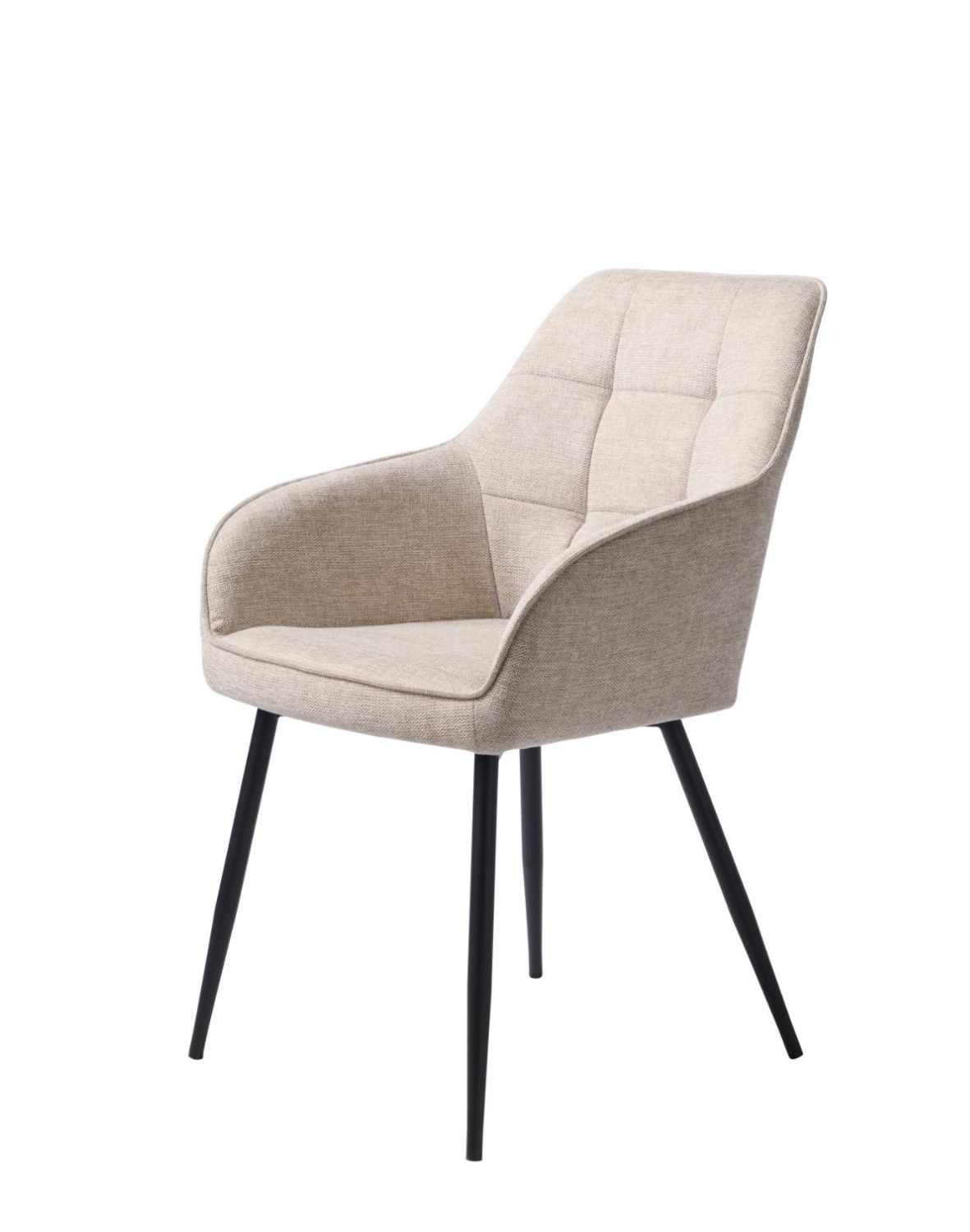 krzesło do jadalni nolan z podłokietnikami, pikowane, beżowe (50800000)